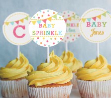 Toppers para Cupcakes – Confete